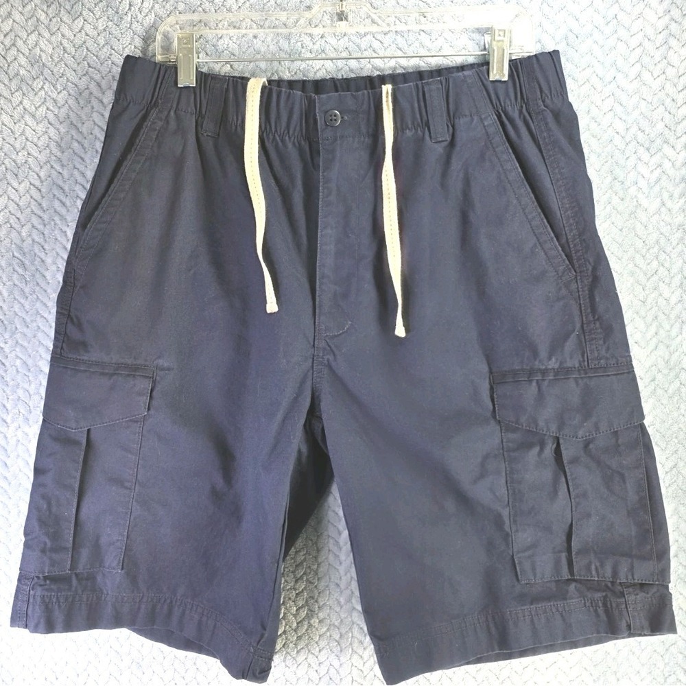 Daniel Cremieux Blue Cargo Beach   Shorts Mens Size 35 Navy Drawstring Summer
